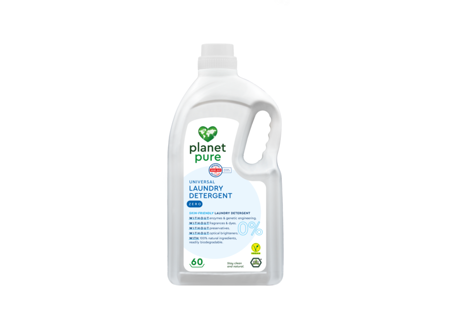 Planet Pure – universelles parfümfreies Waschmittel – 0 % NULL – 3 l – hypoallergen
