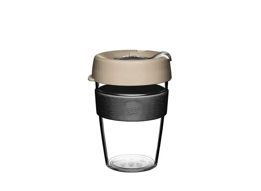 Original Clear - durable, reusable coffee cup - M (340 ml) - Plastic
