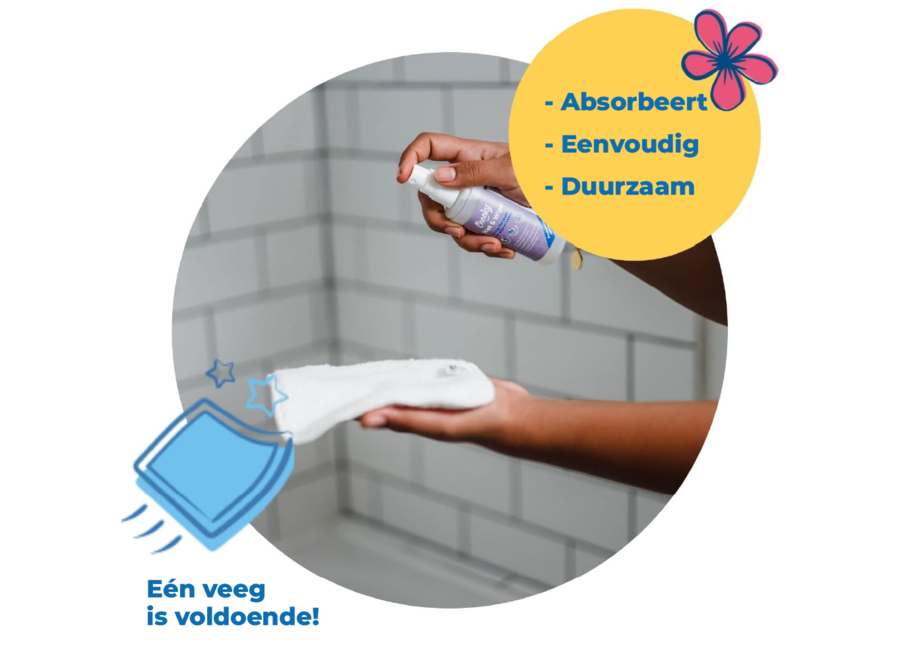 Cheeky Wipes Premium All-in-One Kit bamboe - Wasbare Babydoekjes - Blauwe doos - Wit of Regenboog