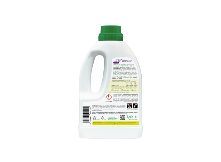 Planet Pure – Universelles Öko-Waschmittel – Lavendel – 1,48 l