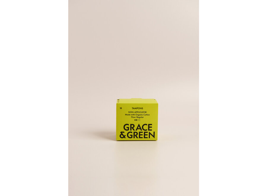 Grace & Green - Tampons Normal - Organisch Baumwolle - 18 Stück