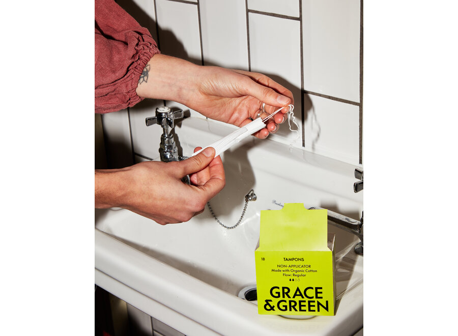 Tampons normaal organisch katoen - 18 stuks