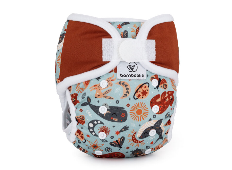 Bamboolik Duo - Washable diapers - Starter set - Small - Velcro closure