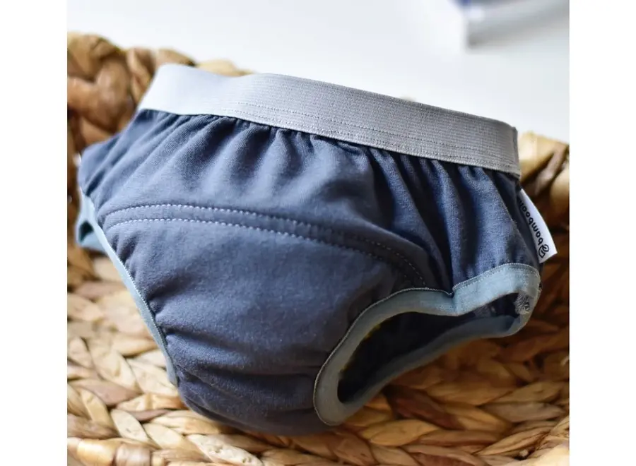 Bamboolik - Zindelijkheids onderbroek - wasbare trainingsonderbroek - Grijs