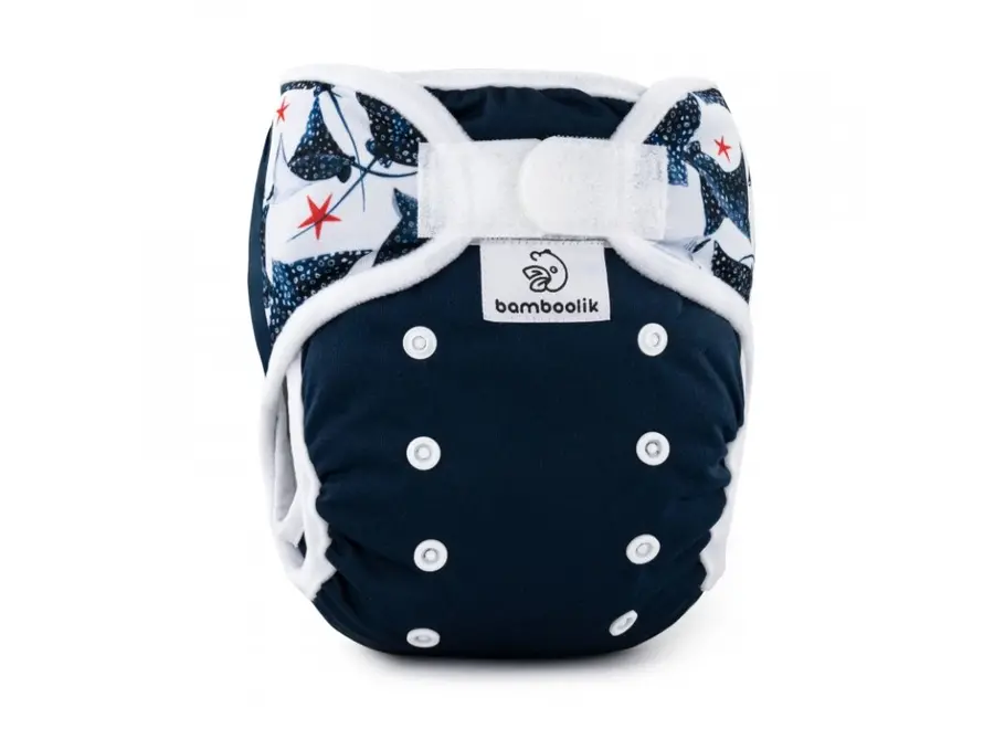 Bamboolik Duo - Wasbare luiers- Starterset - Small - Velcro sluting