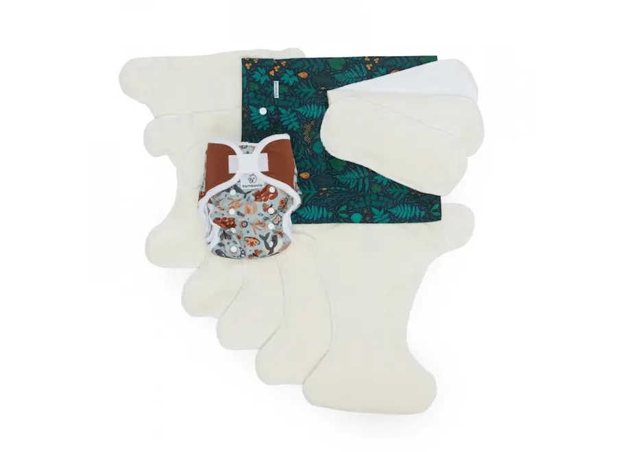 Bamboolik Duo - Wasbare luiers- Starterset - Small - Velcro sluting