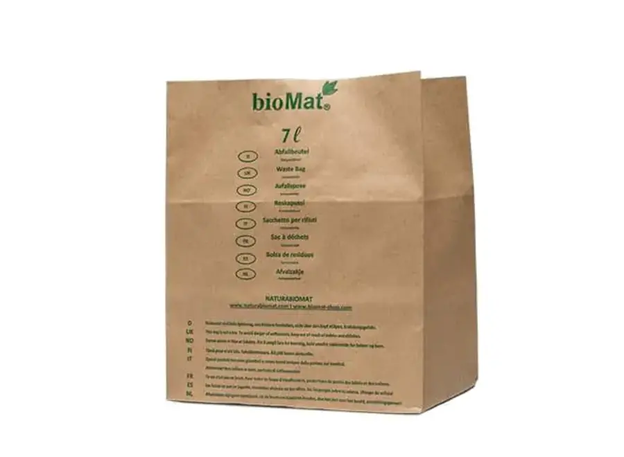 Compostable paper bag - 40 x 7 liters