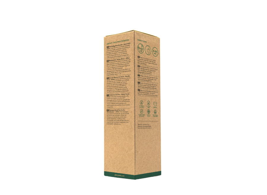 Bain de bouche à l'huile - Orange ou menthe verte - Antibactérien