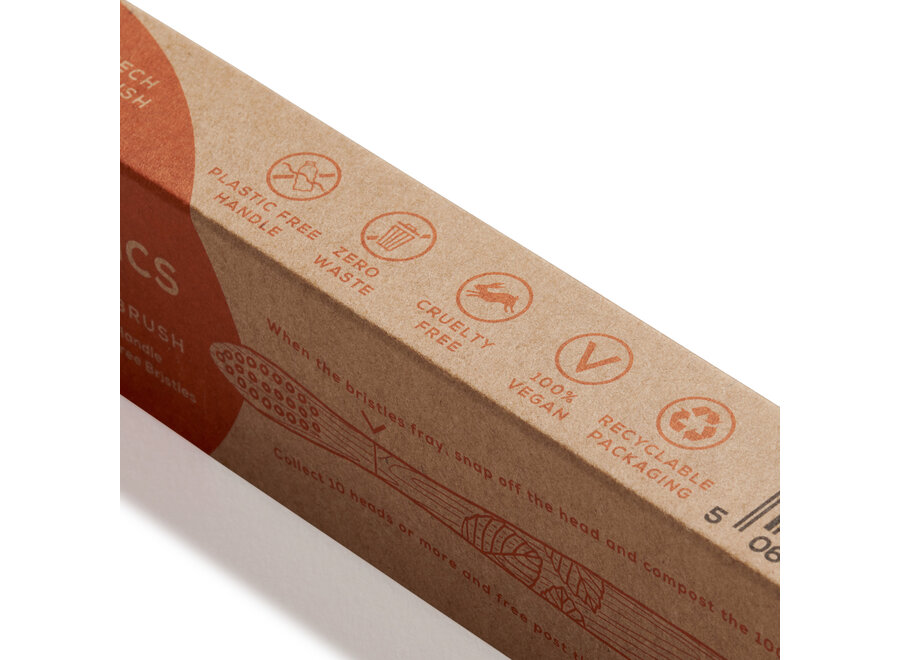 Brosse à dents en bois de hêtre - Enfants - Sans BPA