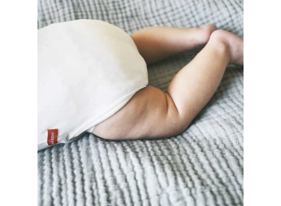 Long-sleeved wrap-over bodysuit - the red one