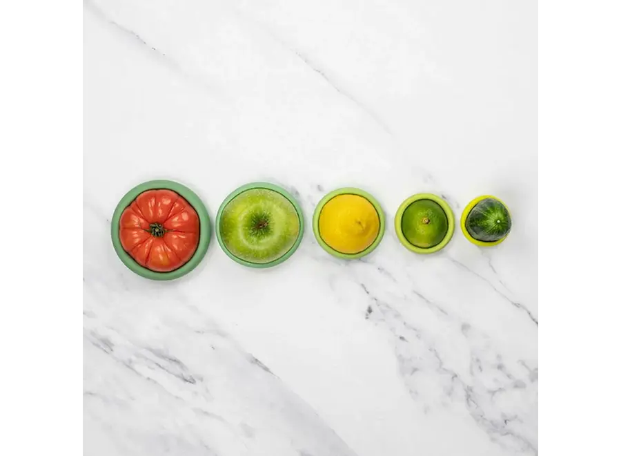 Food Huggers Sage Green- set van 5