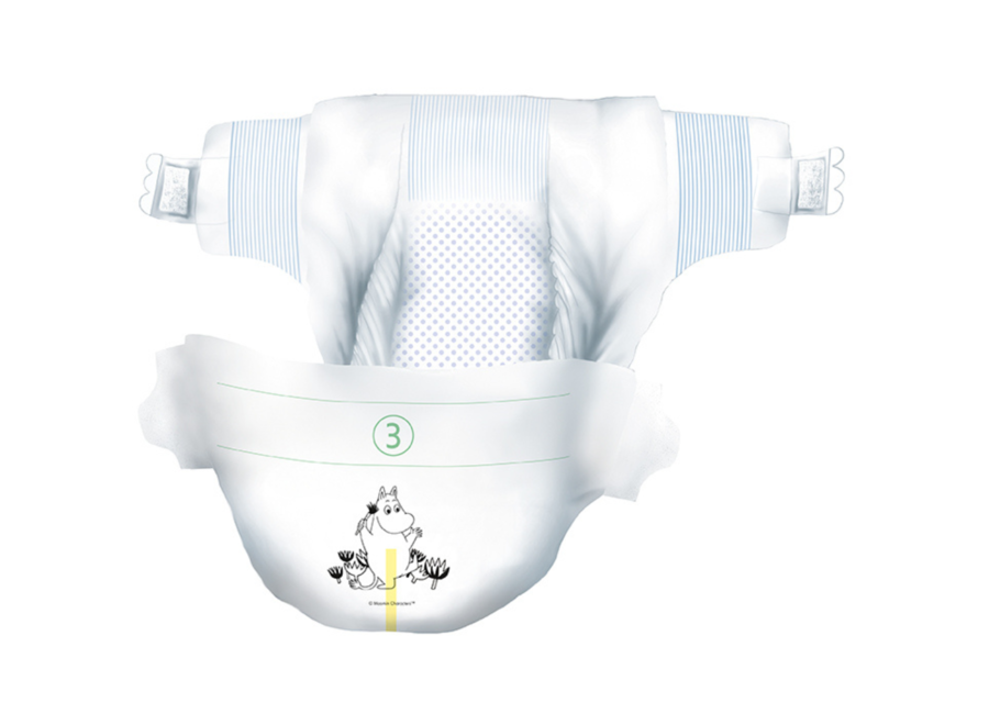 Moomin Baby Eco Disposable diapers - size 3 - 5 to 8 kg