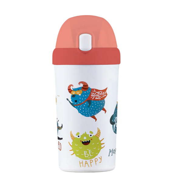 Chic Mic Unisex – Adulto Bioloco Loop Thermos, Verde Chiaro, 7,5 cm x 28 EU