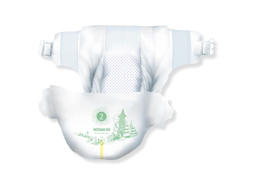 Moomin Baby Eco Disposable diapers - size 2 - 3 to 6 kg