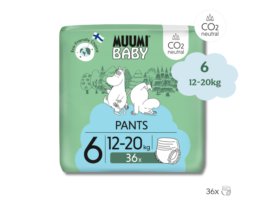 Culottes bio Moomin Baby - taille 6 - 12 à 20 kg - écologique et efficace