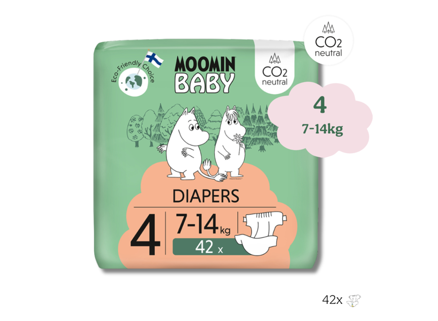 Eco Diapers - size 4 - 7 to 14 kg