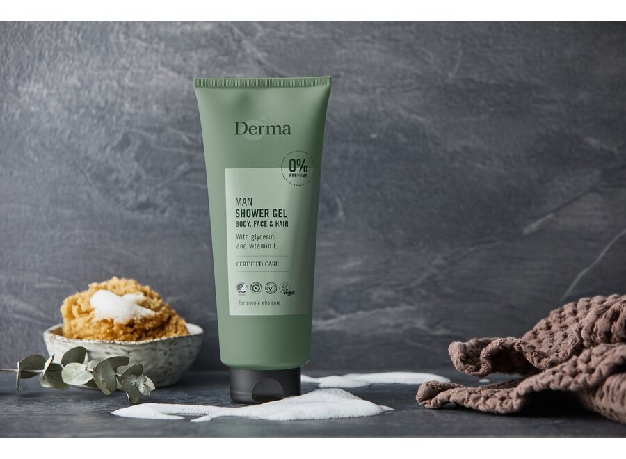 Douchegel mannen 3 in 1 | 350 ML | Parfumvrij