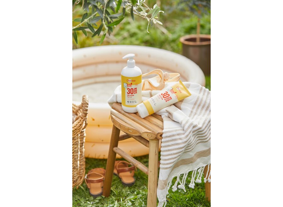 Enfants - Crème solaire naturelle - Lotion SPF30 - Protection solaire écologique