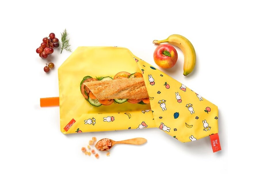 Foodwrap - Nijntje - Herbruikbaar boterhamzakje - Gemakkelijk schoon te maken