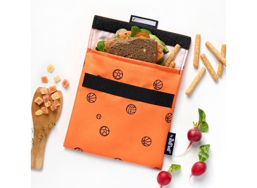 Boc'n Roll Snack'n Go - Icon's Sporty - Praktischer Foodwap - Komplett verschließbar