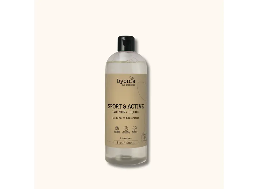 Byoms - Lessive liquide probiotique - Sport et Activités