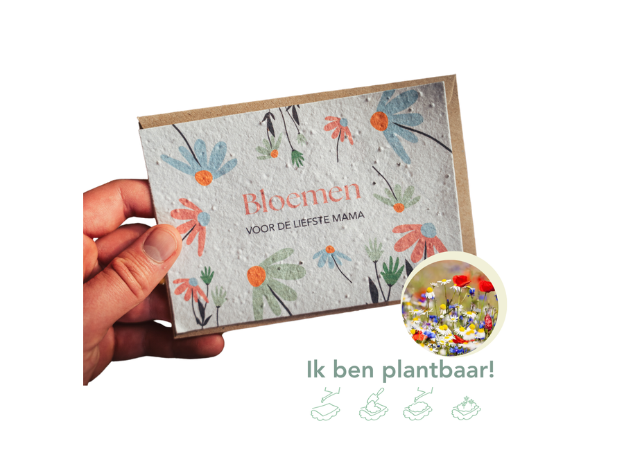 Grace is Green - Groeipapierkaart - Voor de liefste mama