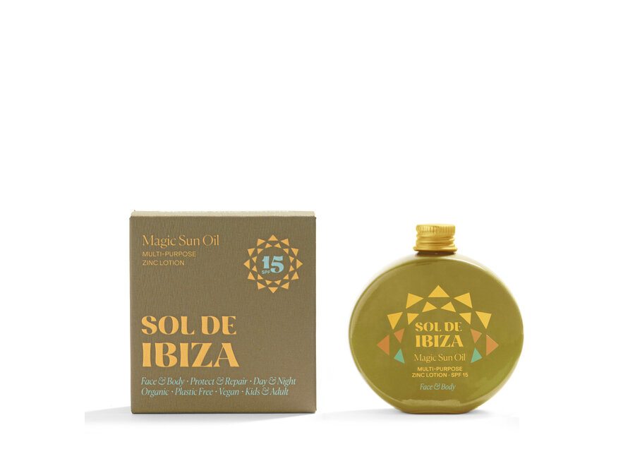 Sol de Ibiza protective and restorative sun oil SPF15