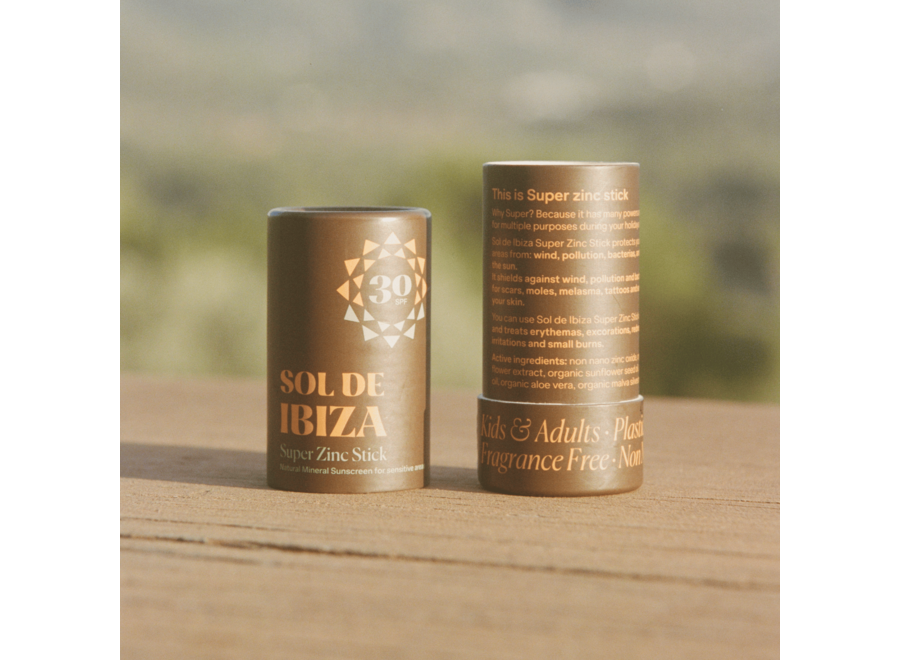 Face & Body Zonbeschermende Super Zink Stick 45g - SPF30