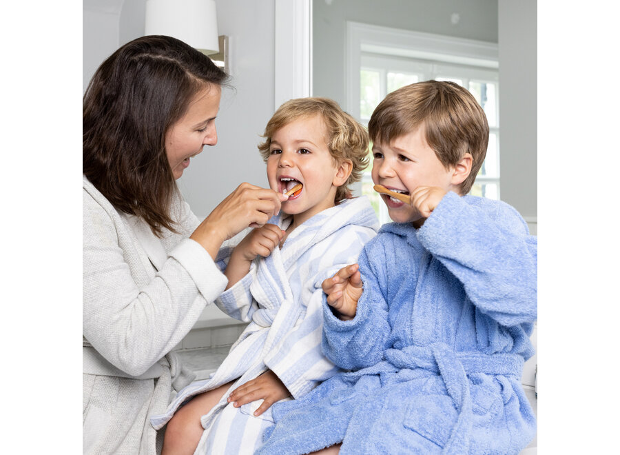 Brosse à dents en bois de hêtre - Enfants - Sans BPA
