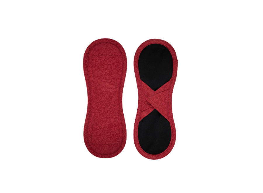 Bio-Baumwolle – Satin-Waschbare Damenbinden mit Klettverschluss – 3er-Pack – 3 Farben