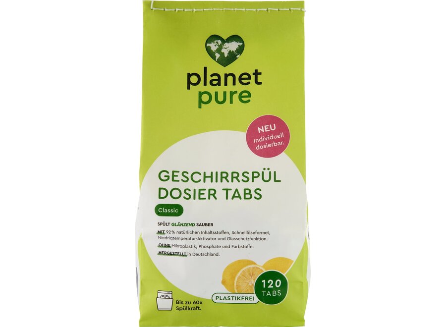 Planet Pure Classic Geschirrspültabs - 120 Tabletten