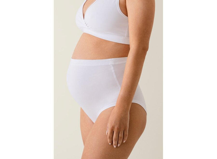 - Essential Maternity Briefs - With room for the growing belly - White