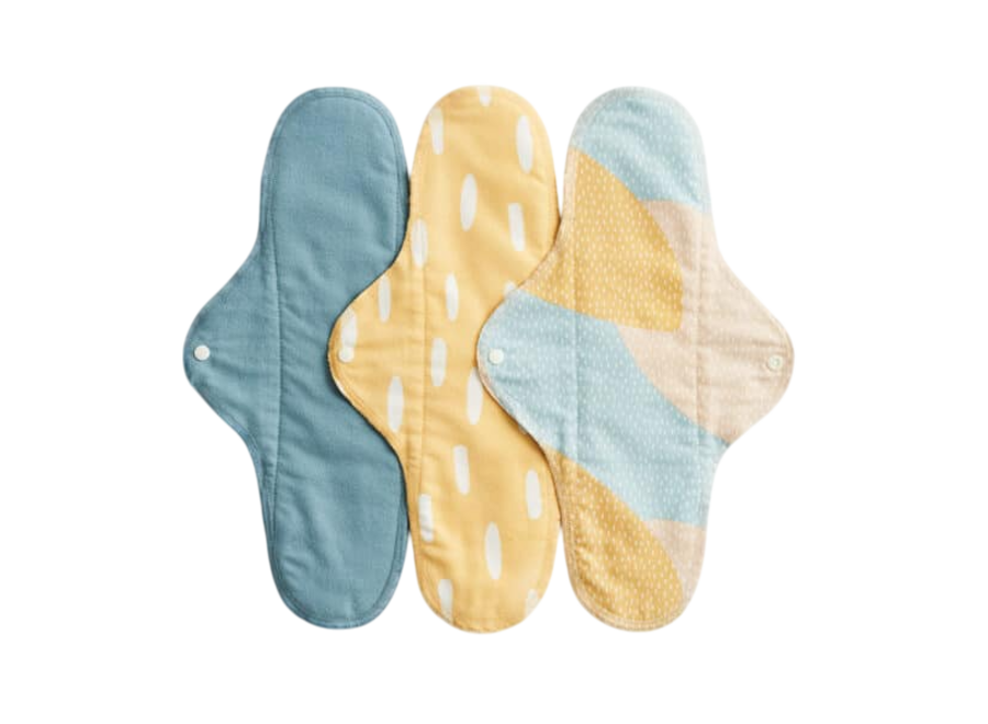 Imse – Waschbare Damenbinden Classic Regular – Streuen, 3 Stück