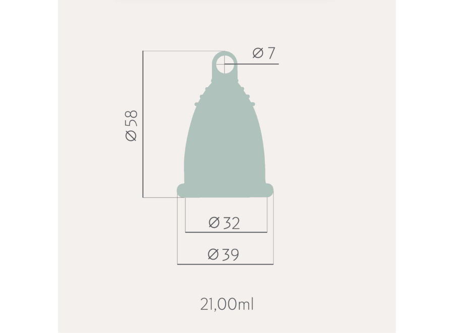 Menstruationstasse – Transparent – Nachhaltige Menstruation