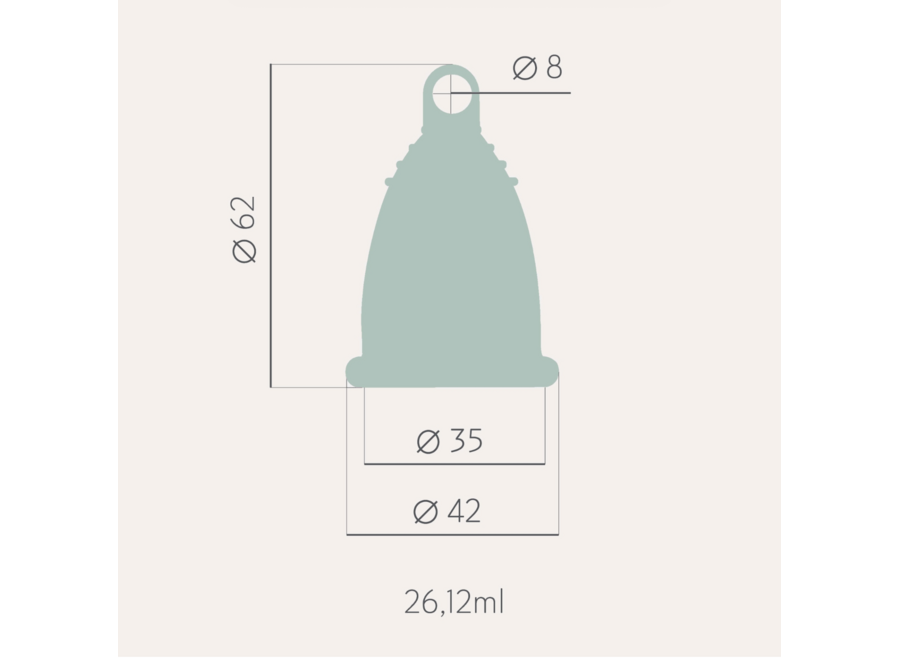 Menstruationstasse – Transparent – Nachhaltige Menstruation