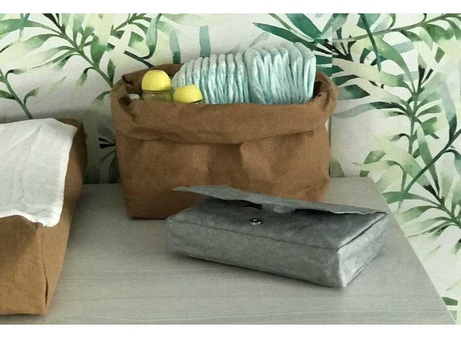 Colibries - BabyTücher Hoes - Birch - Denim - Hochwertiges, veganes Papier - 100% biologisch abbaubar