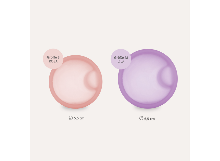 SelenaCup - Disque Menstruel – Rose/Violet – Menstruation Durable