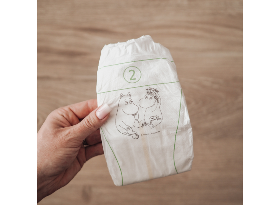- Eco Disposable Diapers - Monthly Box 210 Pieces - Size 3 - 5 to 8 kg - Hypoallergenic - Sensitive Skin - Fragrance Free
