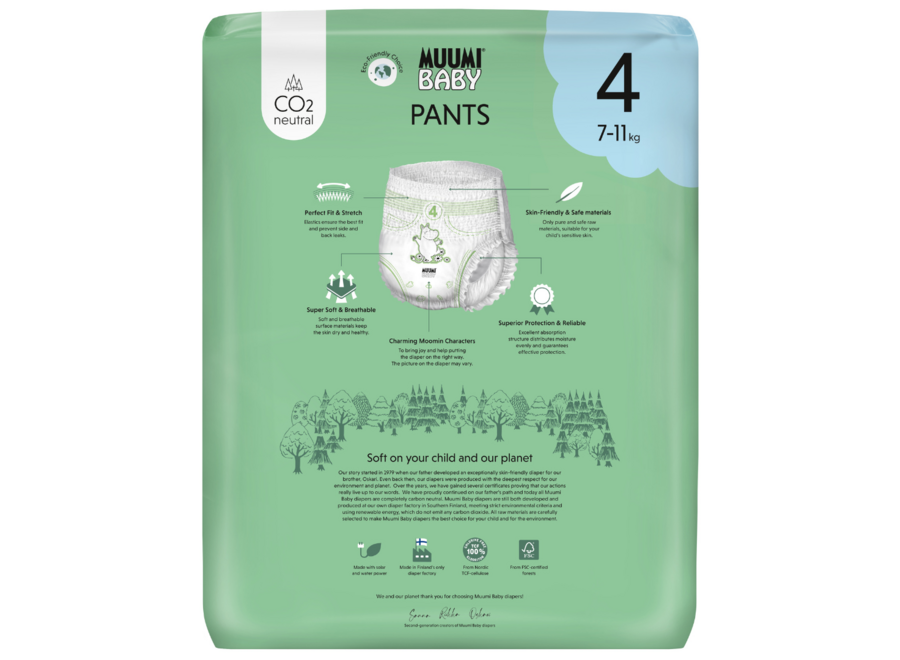 - Eco Luierbroekjes - Maandbox 200 Stuks - Maat 4 - 7-11 kg - Hypoallergeen - Gevoelige Huid - Parfumvrij