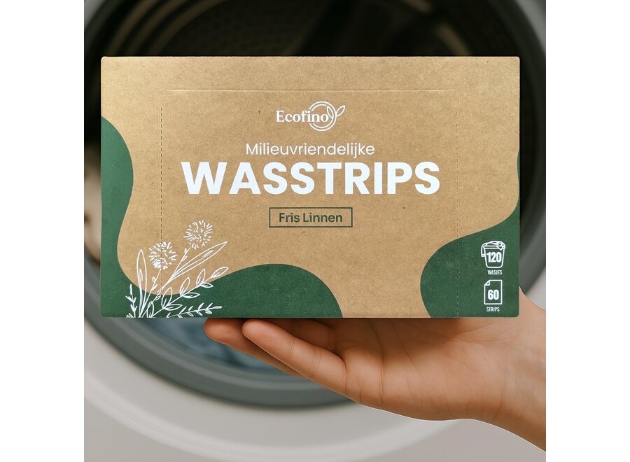 Laundry Strips – 60 Washes - Powerful against stains - Vegan & 100% Plastic-free
