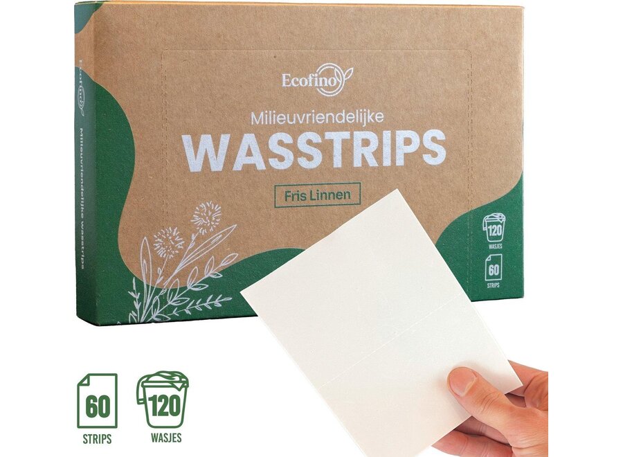 Wäschestreifen – 60 Wäschen – Wirksam gegen Flecken – Vegan & 100 % plastikfrei