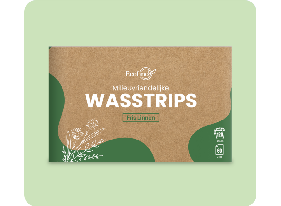 Wasstrips – 60 wasbeurten - Krachtig tegen vlekken - Vegan & 100% Plasticvrij