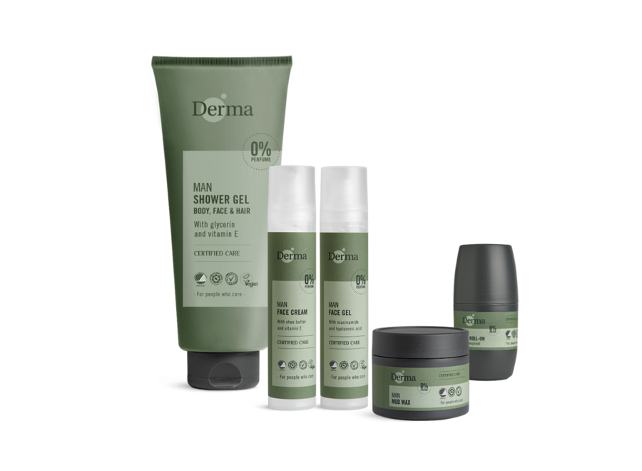 Coffret de démarrage Derma Eco Man – soins naturels complets pour hommes