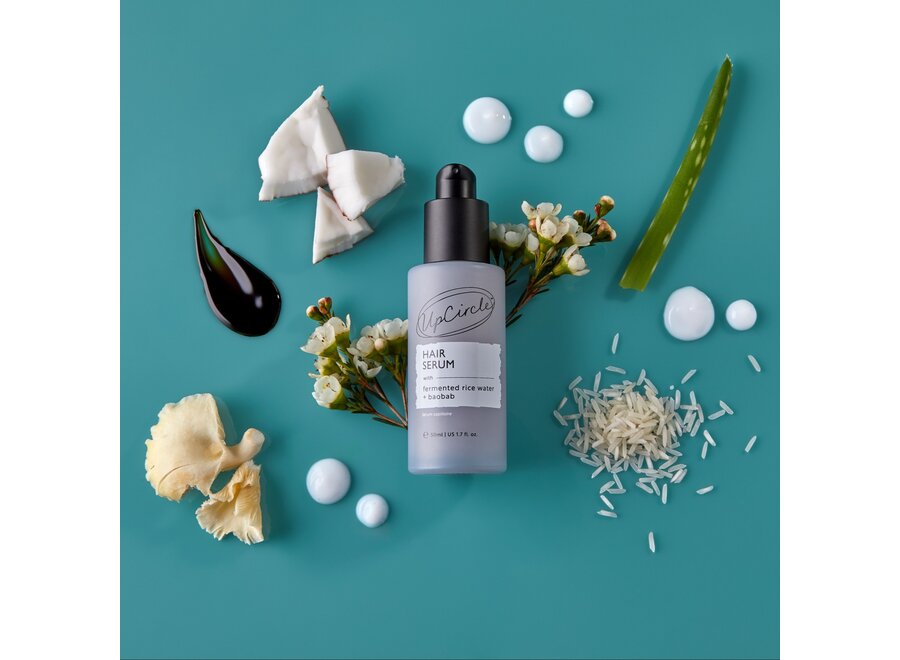 - Haarserum mit fermentiertem Reis und Baobab - Schützt, spendet Feuchtigkeit und pflegt