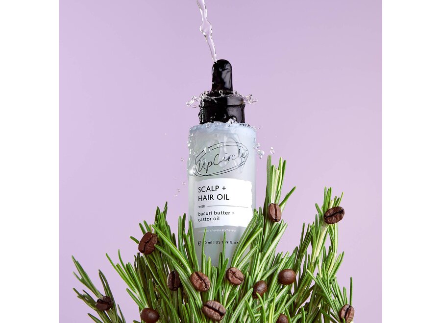 - Scalp + Hair Oil Treatment - Bacuriboter en Castorolie - Groeit, beschermt, herstelt