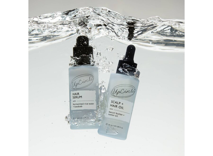 - Scalp + Hair Oil Treatment - Bacuriboter en Castorolie - Groeit, beschermt, herstelt