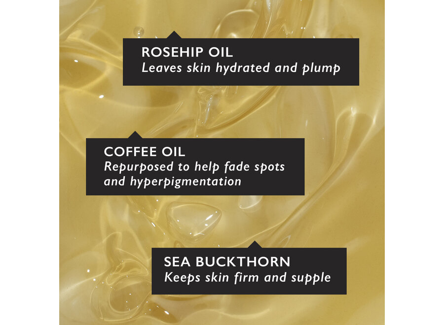 Koffie & Rozenbottel Gezichtsolie - 30 ml - hydraterende werking - geschikt voor alle huidtypen