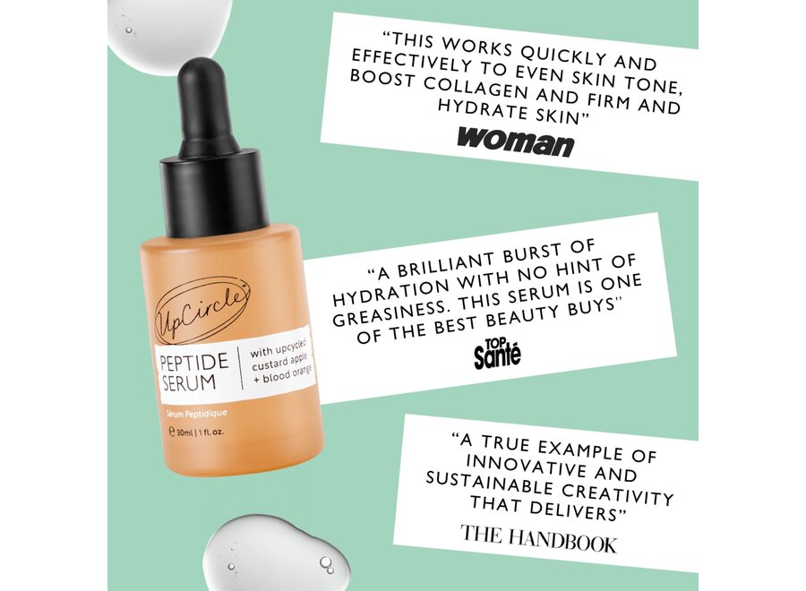 UpCircle Peptide Serum with upcycled Custard Apple + Blood Orange - 30 ml