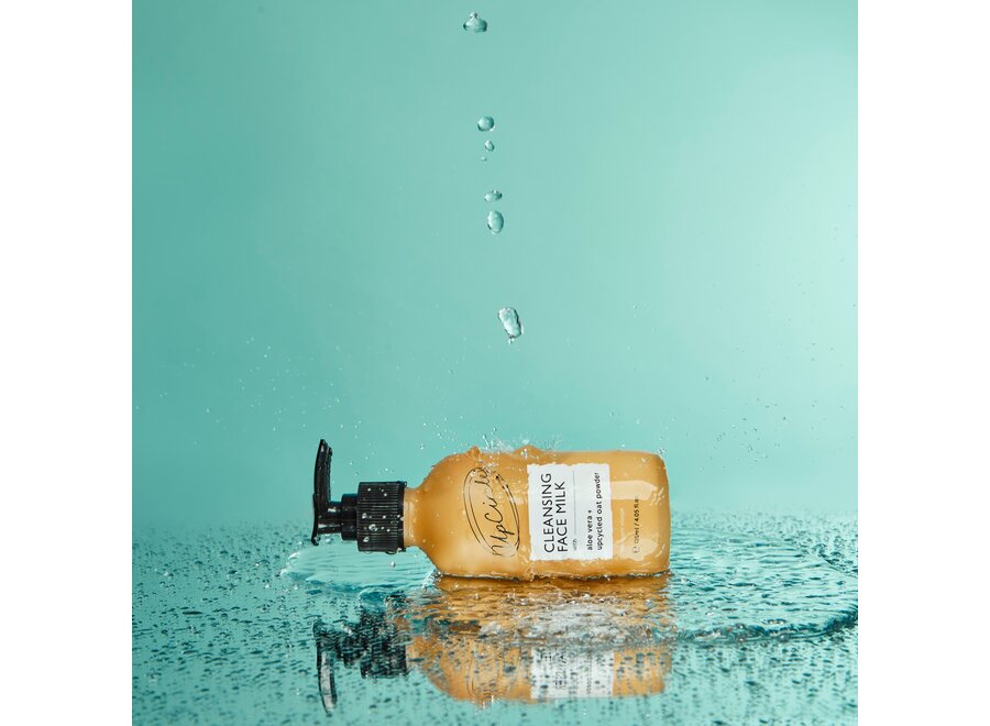 UpCircle Moisturizer & Reinigingsmelk – Upcycled Arganpoeder & haverpoeder