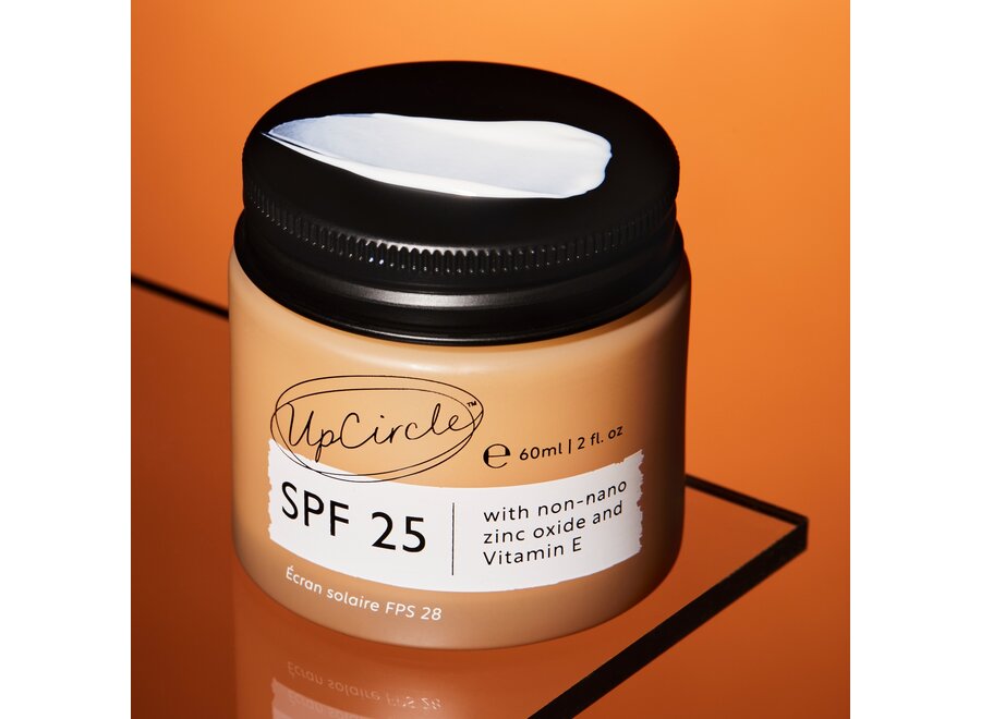 UpCircle - Sonnencreme - Gesicht - SPF 25 - Upcycled Himbeeren - UVA & UVB Filter - 20 ML - Ultra-hydratisierend - Dermatologisch getestet